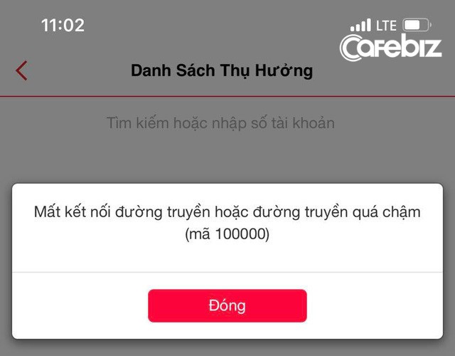  Internet banking của Techcombank lại gặp sự cố, hotline không thể liên lạc?  - Ảnh 1.