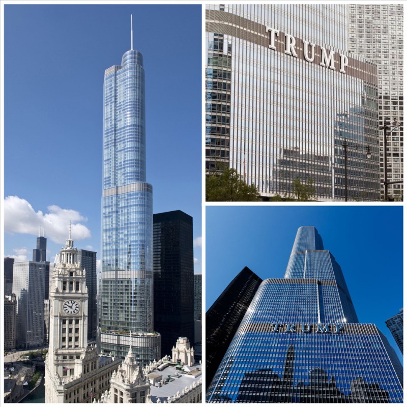 Trump International Hotel and Tower còn gọi là Tower Chicago hay Trump Tower, là khách sạn cao cấp trong khu thương mại Chicago, Illinois. Với chiều cao 98 tầng, diện tích mặt sàn 240 nghìn m2, công trình trở thành tòa nhà cao thứ tư tại Mỹ vào năm 2009. Tower Chicago nằm cạnh nhánh chính sông Chicago, tầm nhìn ra lối vào hồ Michigan. Đồ họa: Đức Mạnh