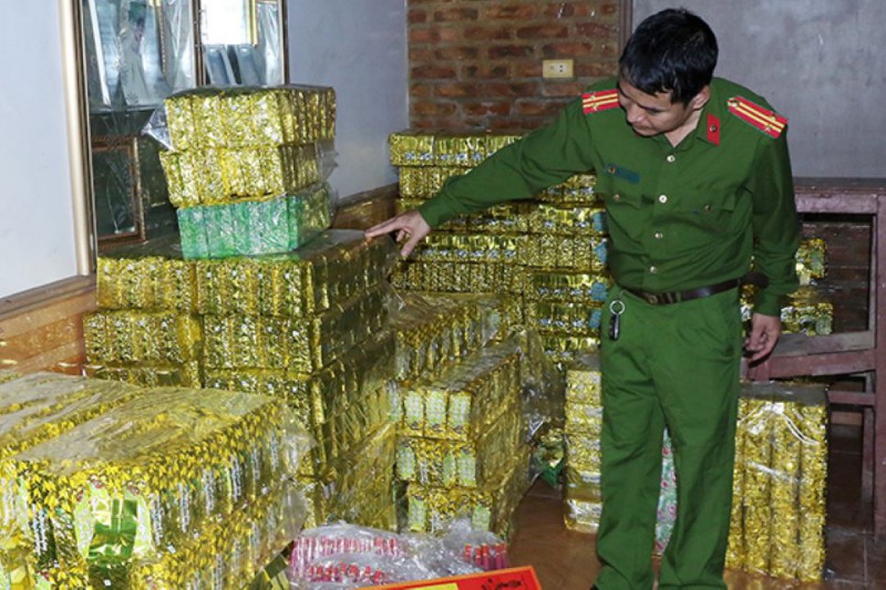 Phát hiện cơ sở làm giả trà xanh Tân Cương-Thái Nguyên ở Hà Tĩnh