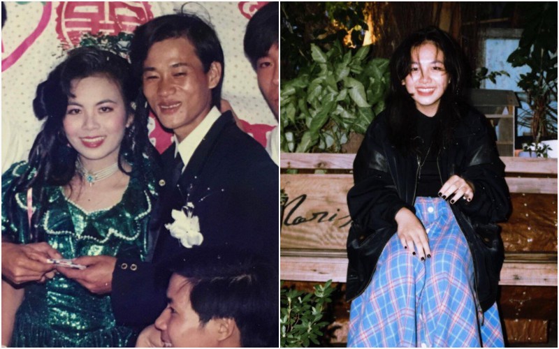 Khoe ảnh cưới khi mẹ vừa tròn 18 tuổi, cô gái bị ghen nhẹ vì được hưởng trọn nhan sắc cực phẩm - Ảnh 1. Khoe ảnh cưới khi mẹ vừa tròn 18 tuổi, cô gái bị ghen nhẹ vì được hưởng trọn nhan sắc cực phẩm - Ảnh 1.