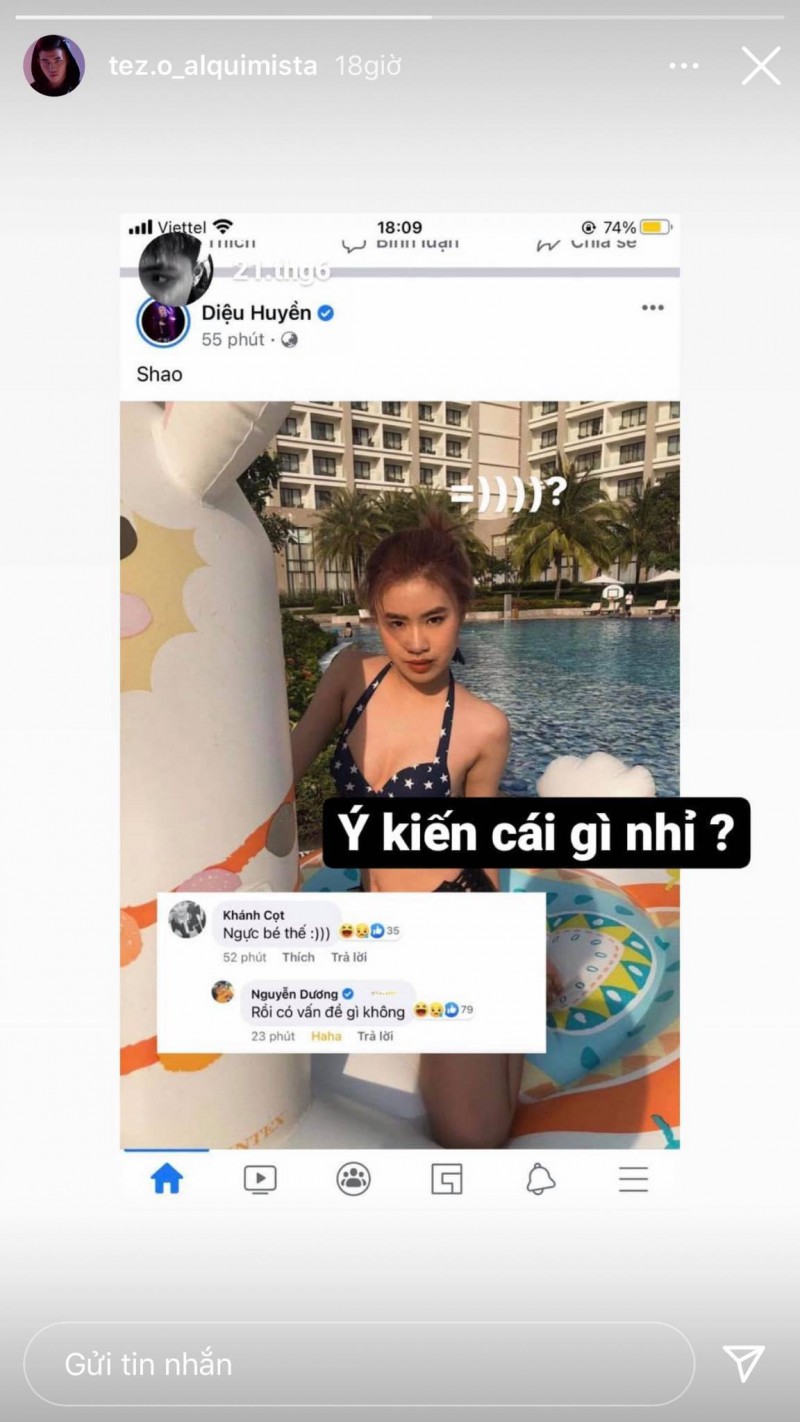 Pháo bị netizen chê ngực bé khi đăng ảnh bikini, Tez liền bay vào hỏi ngược cực gắt - Ảnh 2. Pháo bị netizen chê ngực bé khi đăng ảnh bikini, Tez liền bay vào hỏi ngược cực gắt - Ảnh 2.
