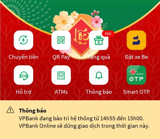 Cận Tết, App Mobile của nhiều ngân hàng liên tục gặp lỗi, dừng giao dịch để bảo trì - Ảnh 1. Cận Tết, App Mobile của nhiều ngân hàng liên tục gặp lỗi, dừng giao dịch để bảo trì - Ảnh 1.