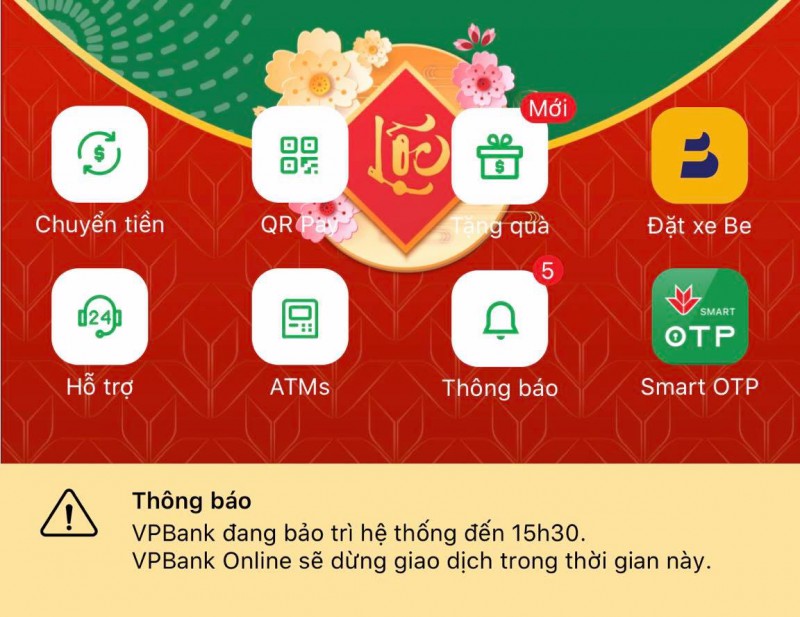 Cận Tết, App Mobile của nhiều ngân hàng liên tục gặp lỗi, dừng giao dịch để bảo trì - Ảnh 2. Cận Tết, App Mobile của nhiều ngân hàng liên tục gặp lỗi, dừng giao dịch để bảo trì - Ảnh 2.